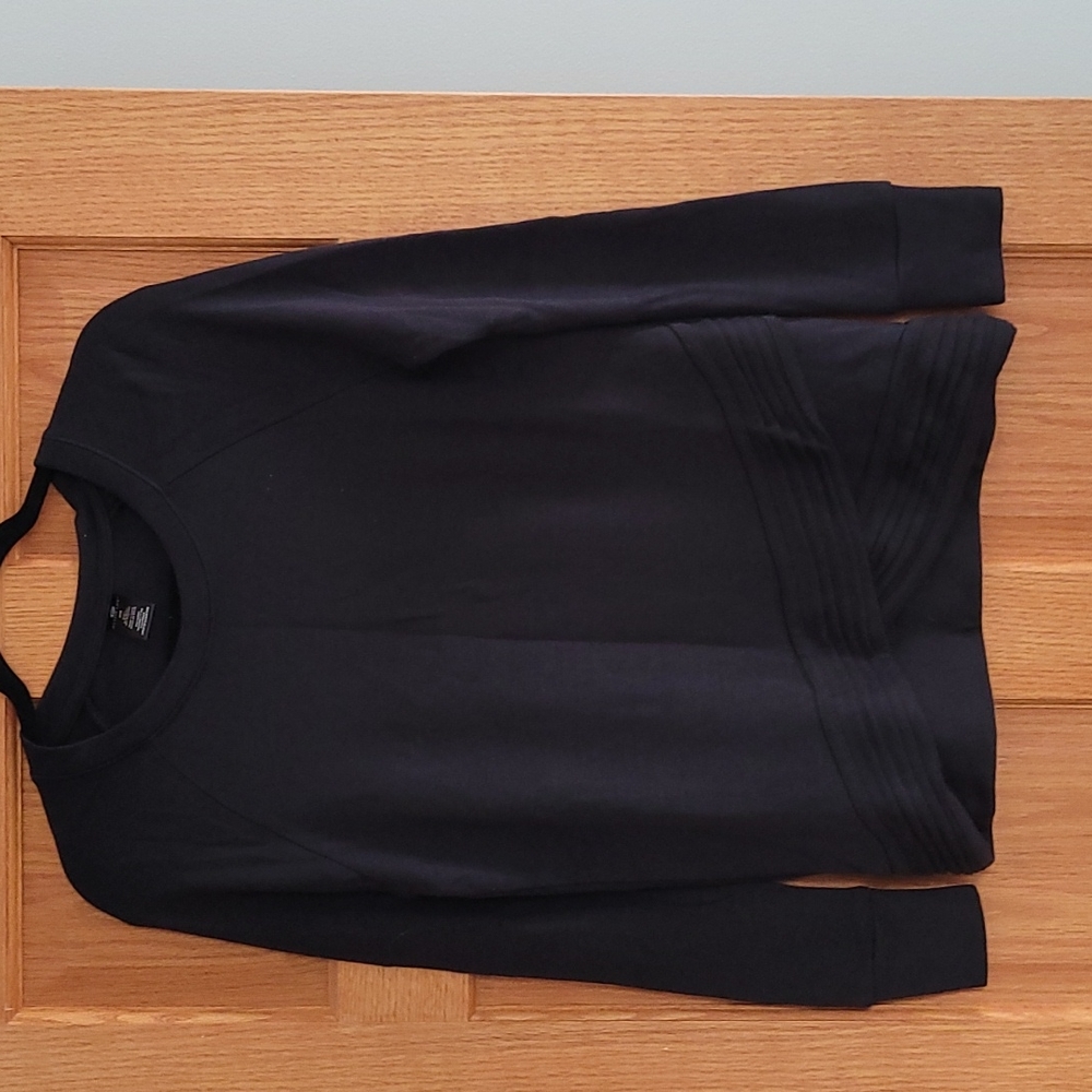 Athletic crew neck sweater